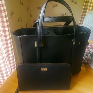 SOLD!!! Kate Spade Black leather purse & Wallet